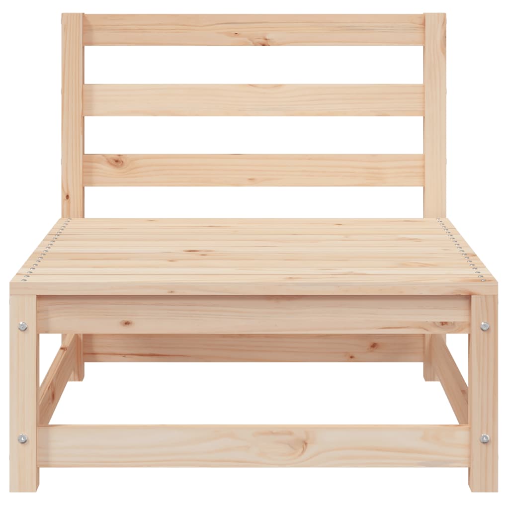 Sofás sem Apoio p/ Braços para Jardim - 2 pcs - 70x70x67 cm - Pinho Maciço