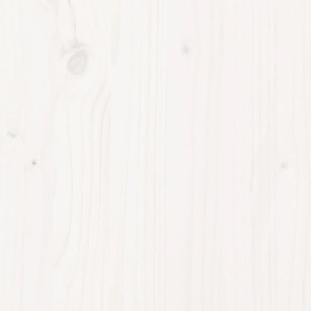 Sofás sem braços p/ jardim 3 pcs 70x70x67cm pinho maciço branco