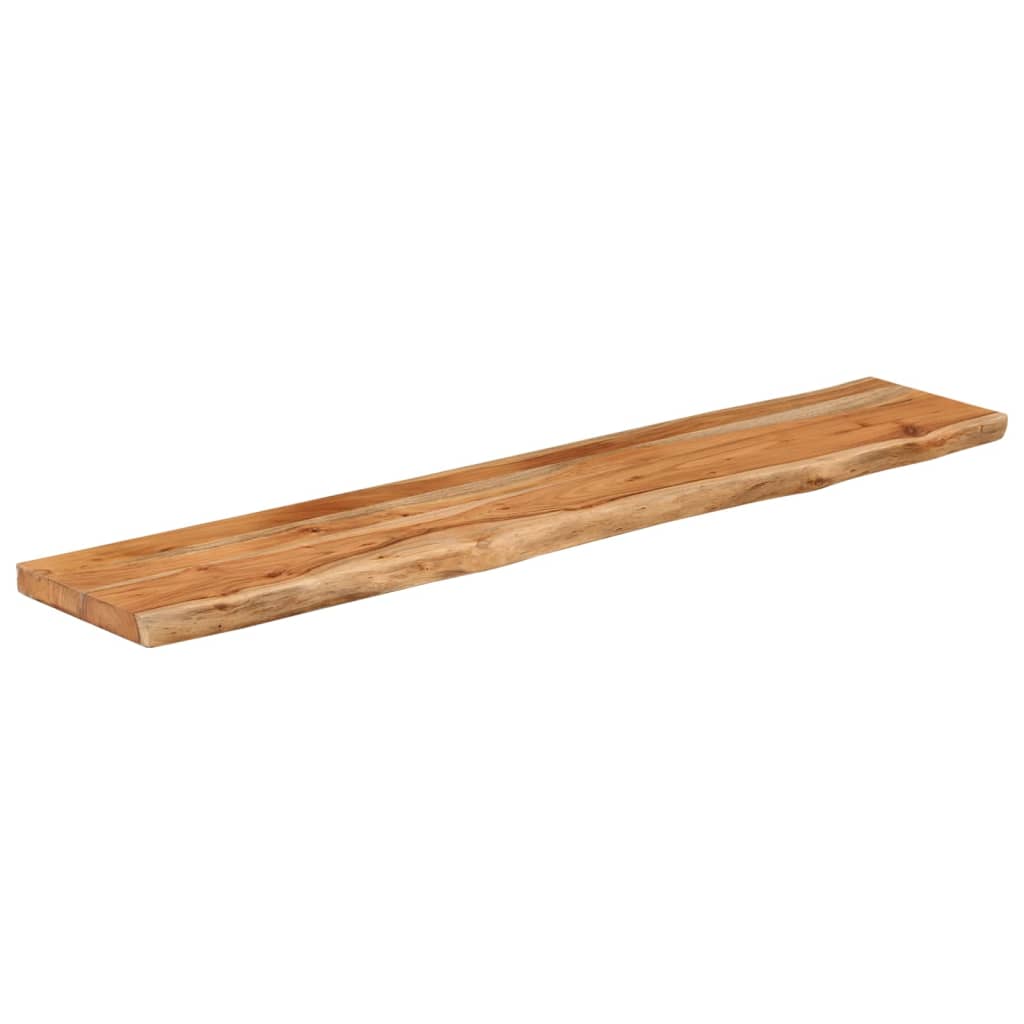Prateleira de parede retangular 100x20x2,5 cm acácia maciça