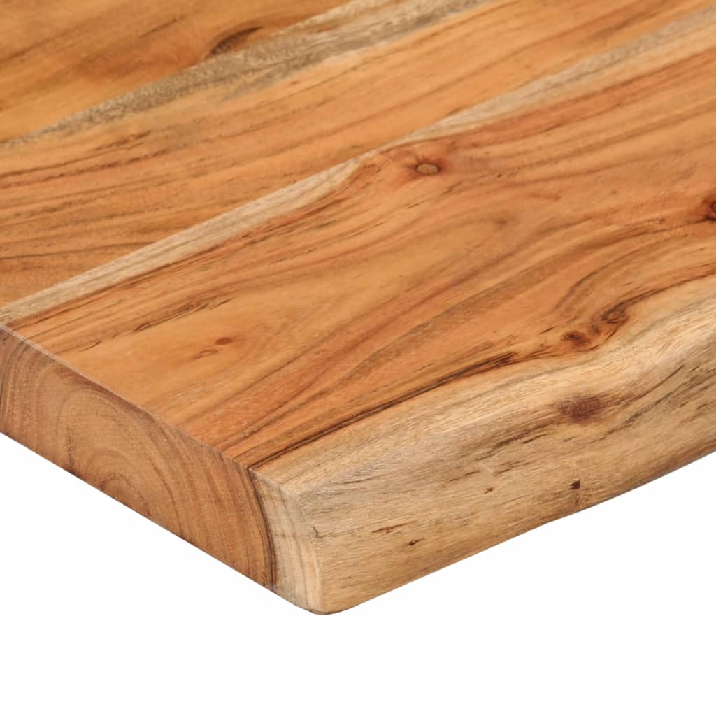 Prateleira de parede retangular 100x20x2,5 cm acácia maciça