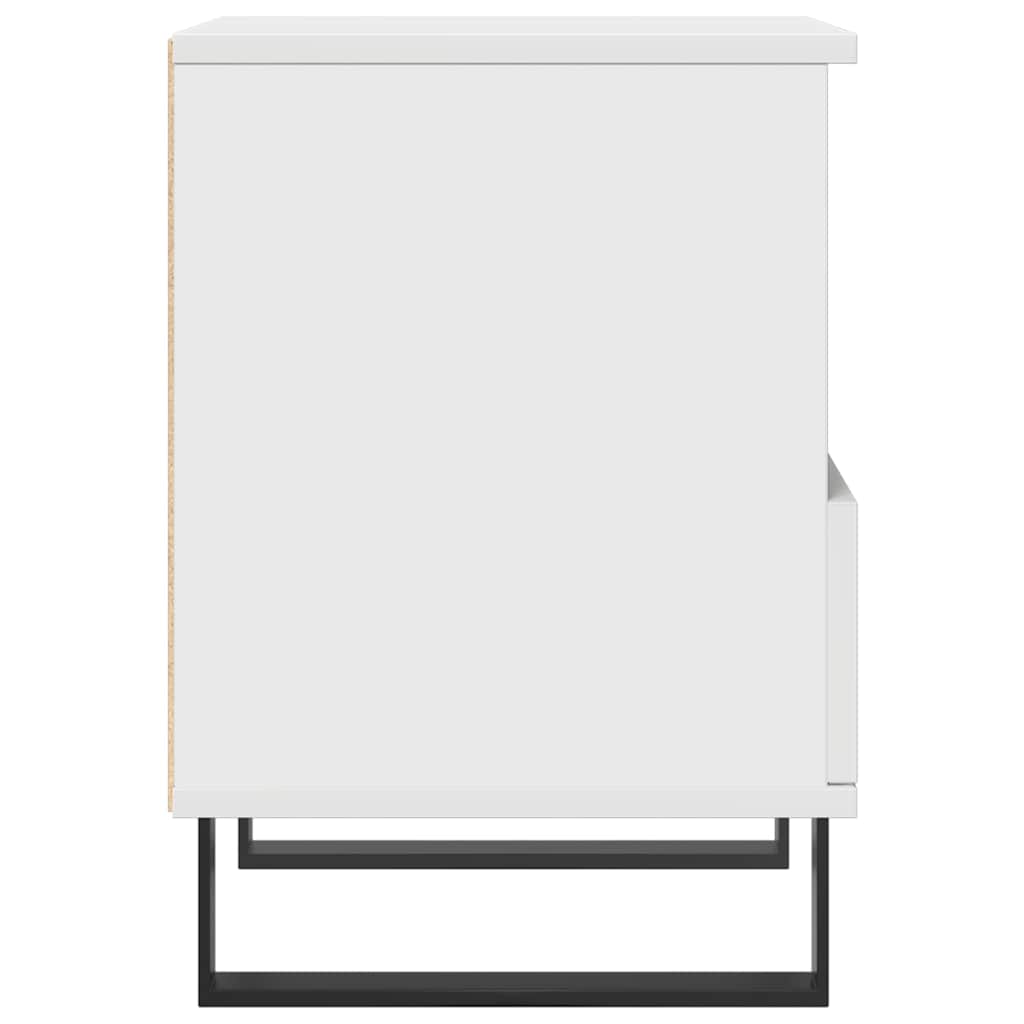 Mesas de cabeceira 2pcs 40x35x50 cm derivados de madeira branco