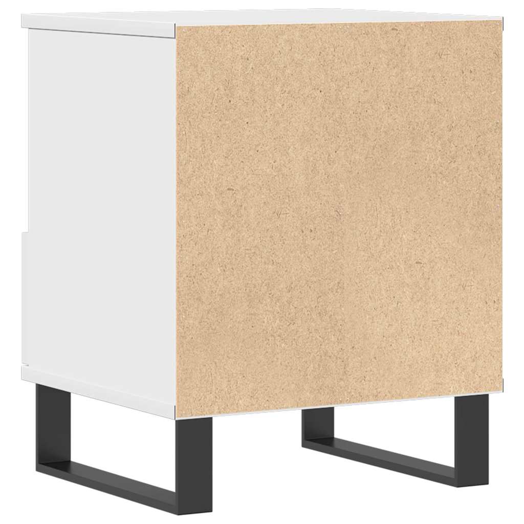 Mesas de cabeceira 2pcs 40x35x50 cm derivados de madeira branco