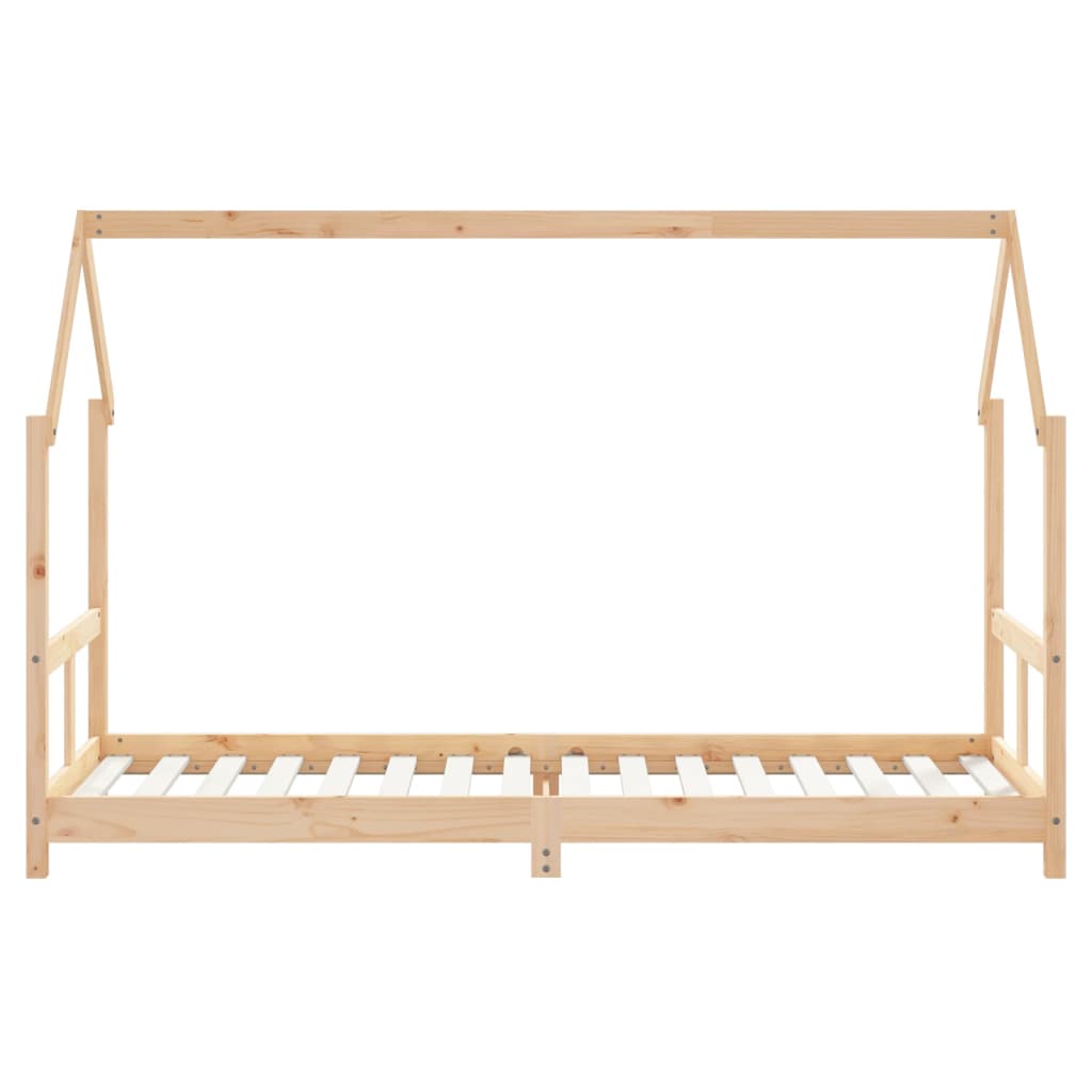 Estrutura de cama infantil 80x200 cm madeira de pinho maciça