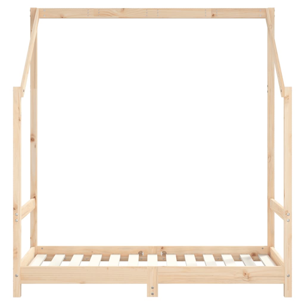 Estrutura de cama infantil 2x(70x140) cm pinho maciço