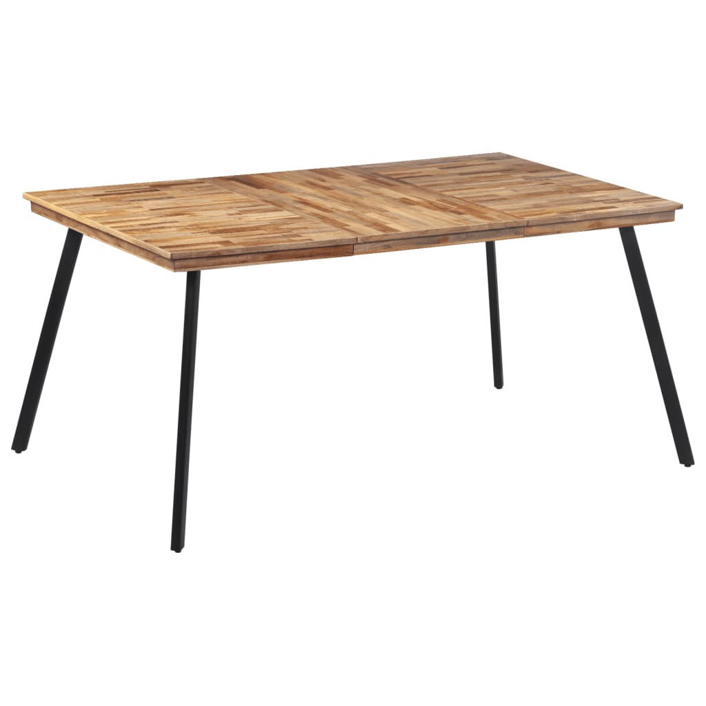 Mesa de jantar 169x98,5x76 cm madeira de teca maciça