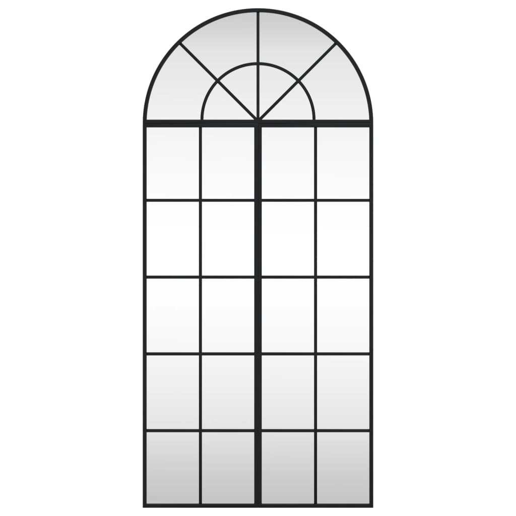Espelho de parede arqueado 60x130 cm ferro preto