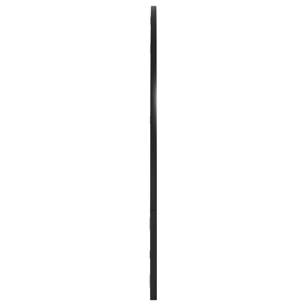 Espelho de parede arqueado 100x70 cm ferro preto