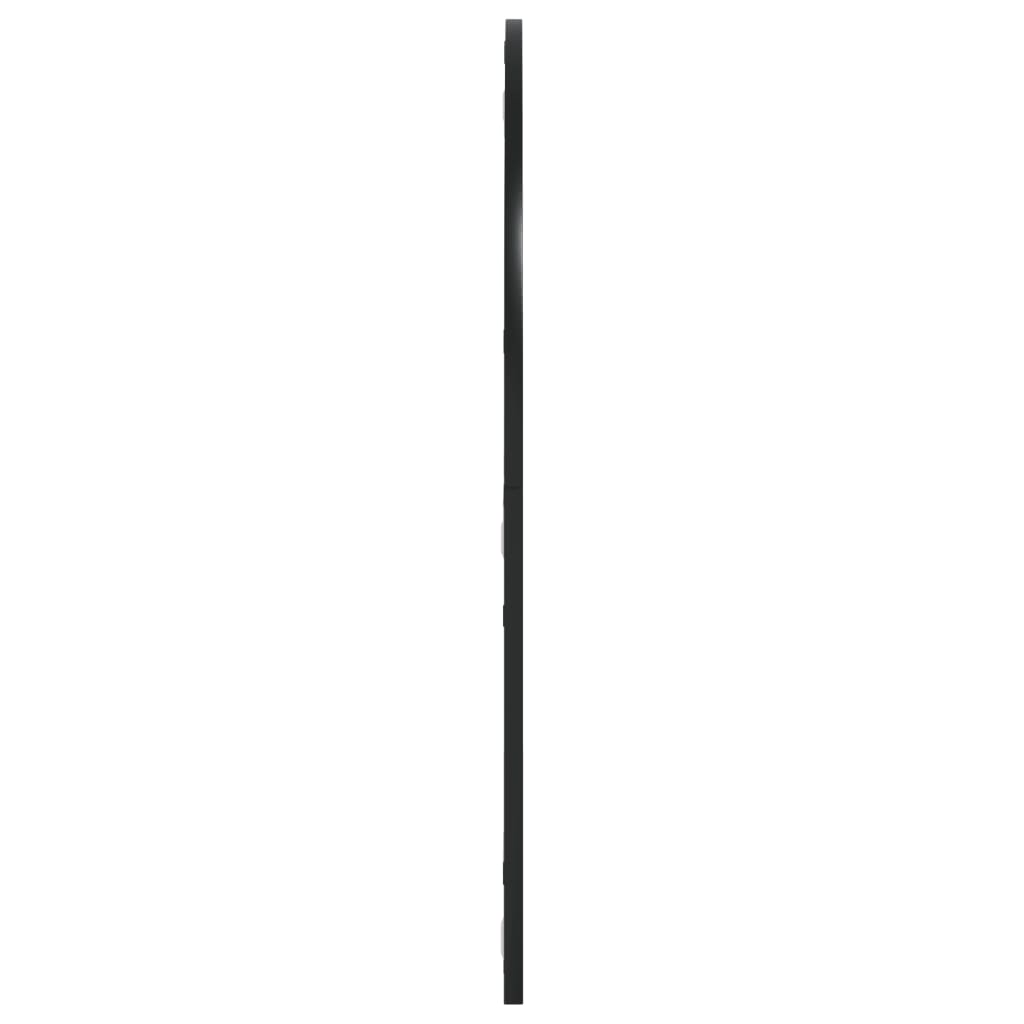 Espelho de parede arqueado 80x80 cm ferro preto