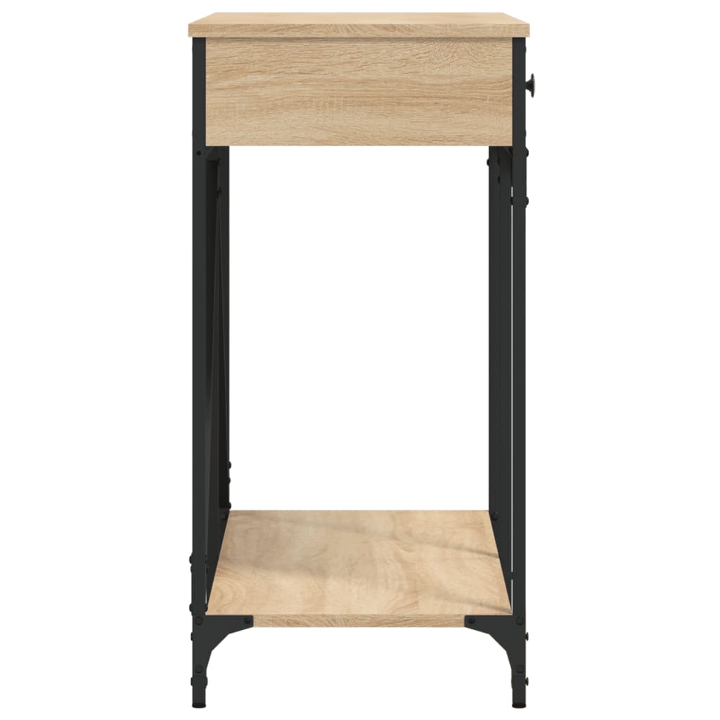 Mesa consola 100x39x78,5 cm derivados madeira carvalho sonoma