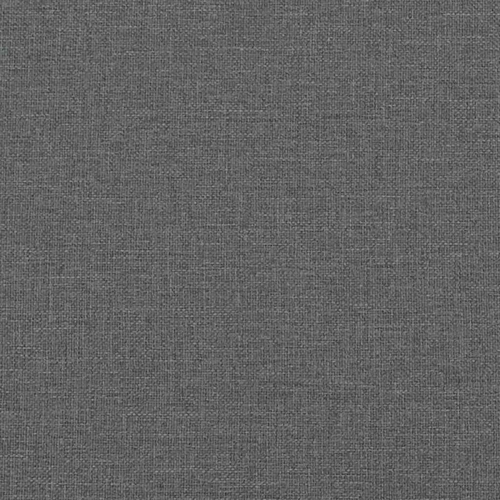Sofá de 3 lugares 180 cm tecido cinza-escuro