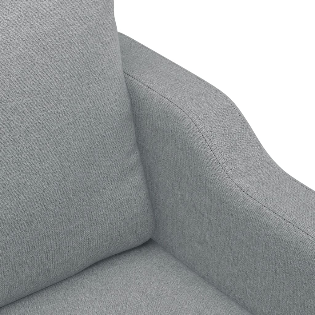 Sofá de 3 lugares 180 cm tecido cinza-claro