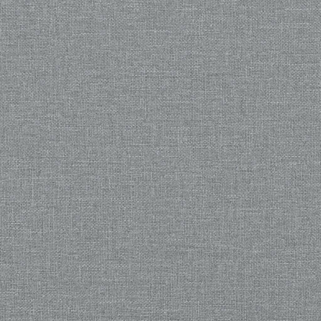 Sofá de 3 lugares 180 cm tecido cinza-claro