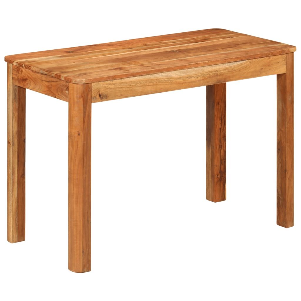 Mesa de jantar 110x55x76 cm madeira de acácia maciça