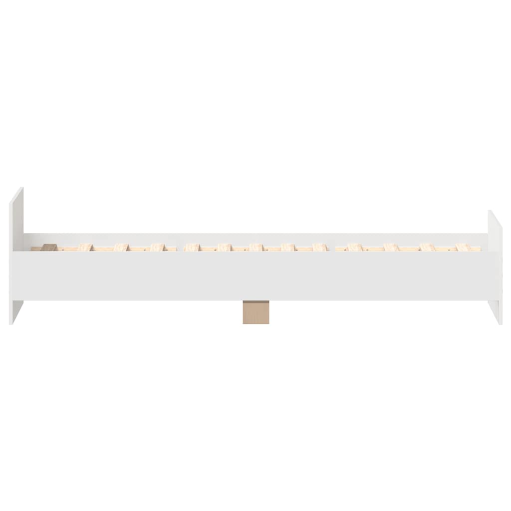 Estrutura cama solteiro 75x190 cm derivados de madeira branco
