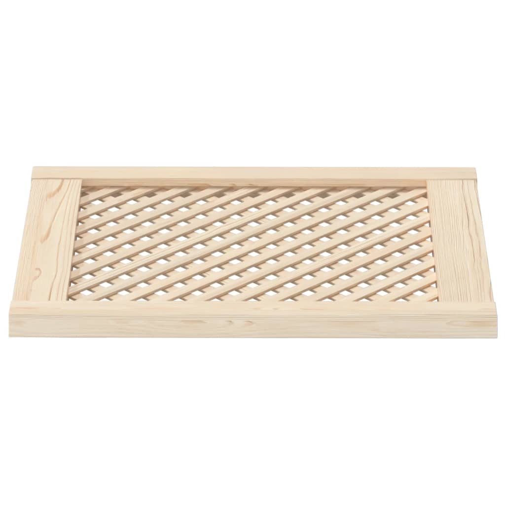 Portas de armário design treliça 2 pcs 49,5x61,5cm pinho maciço