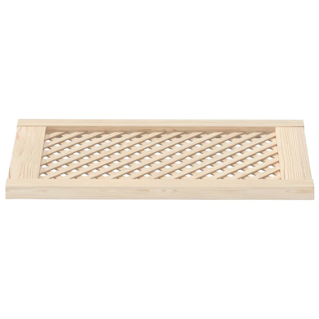 Portas de armário design treliça 2 pcs 39,5x69 cm pinho maciço