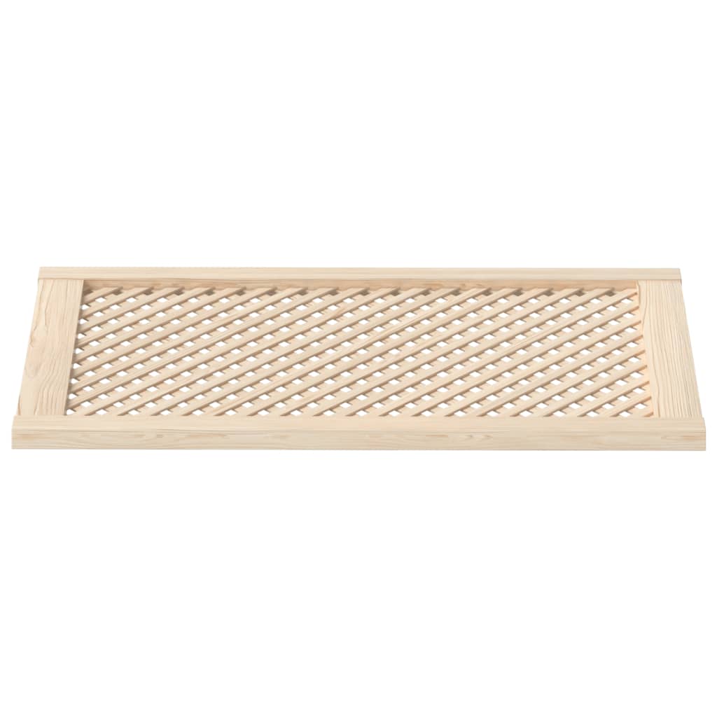 Portas de armário design treliça 2 pcs 49,5x99 cm pinho maciço