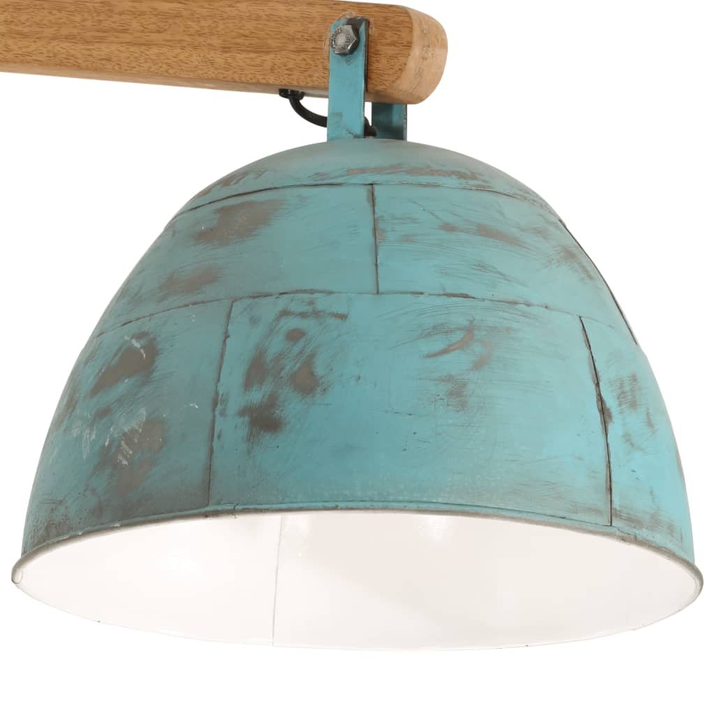 Candeeiro de teto 25 W 105x30x65-108 cm E27 azul desgastado