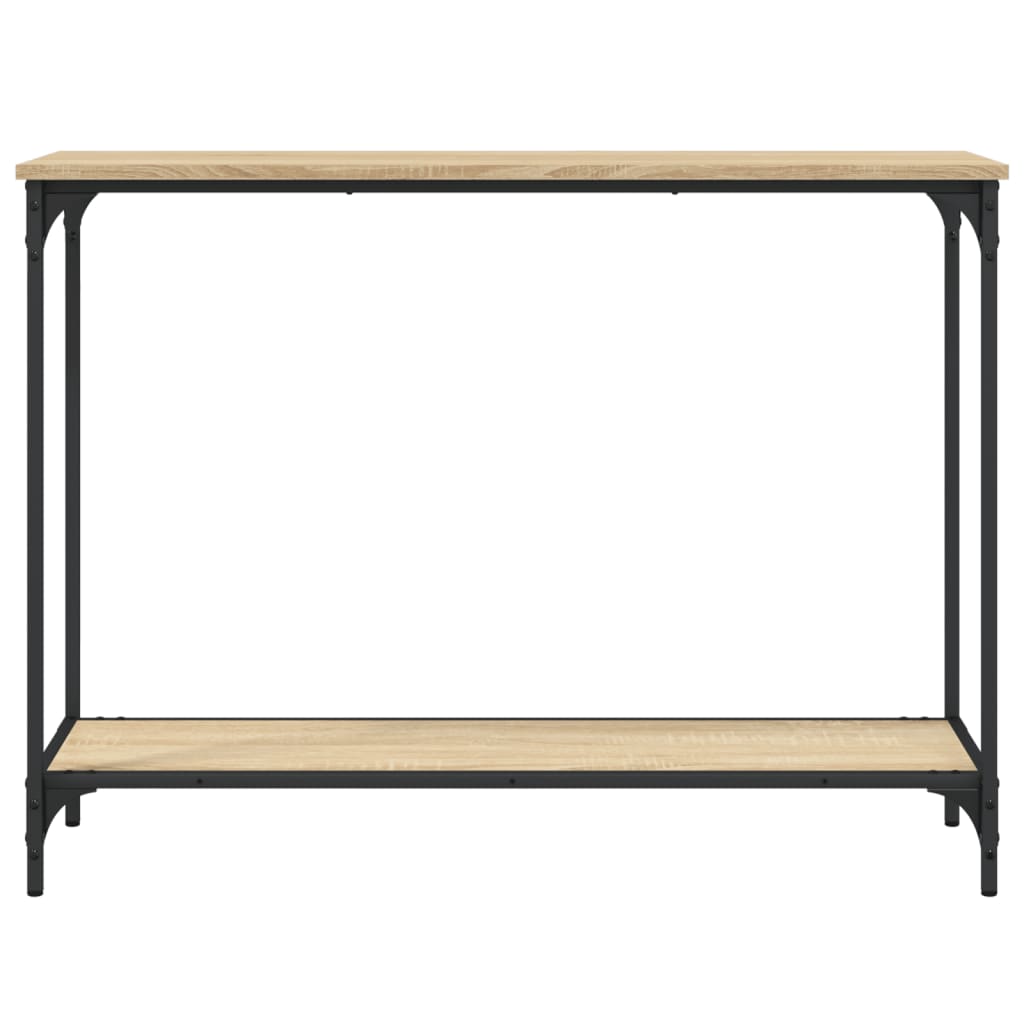 Mesa consola 101x30,5x75cm derivados de madeira carvalho sonoma