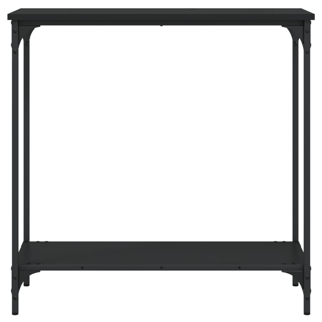 Mesa consola 75x30,5x75 cm derivados de madeira preto