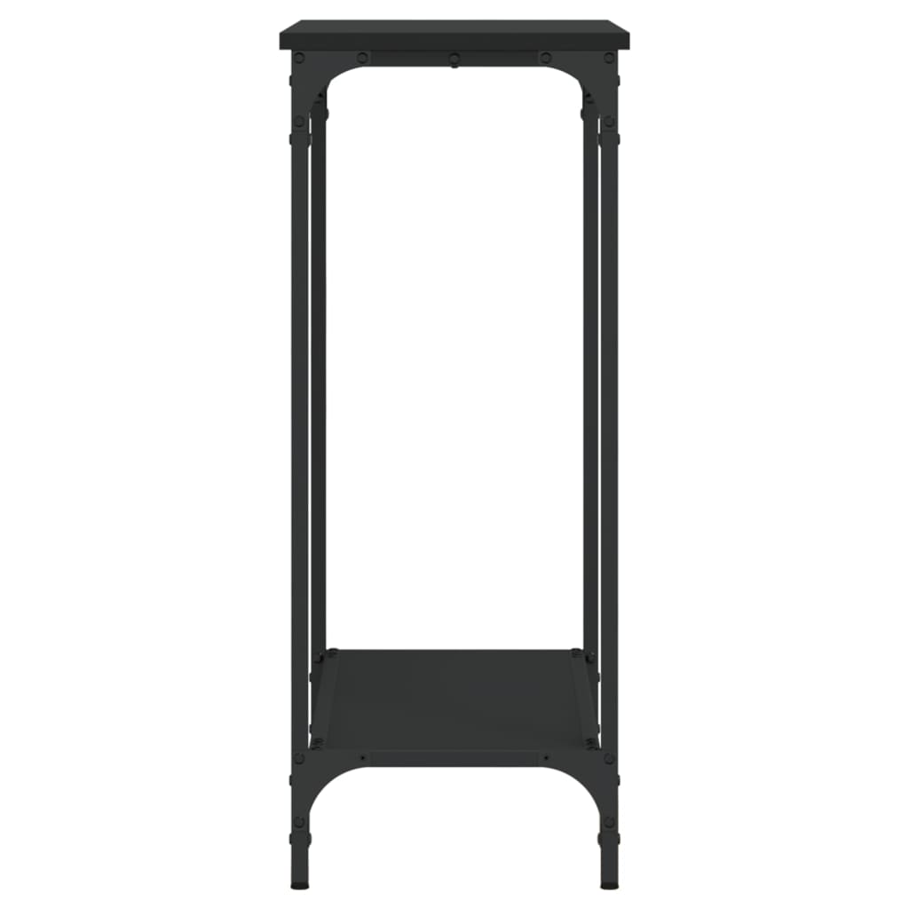 Mesa consola 75x30,5x75 cm derivados de madeira preto