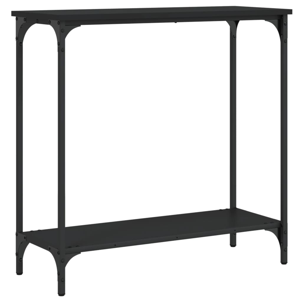 Mesa consola 75x30,5x75 cm derivados de madeira preto
