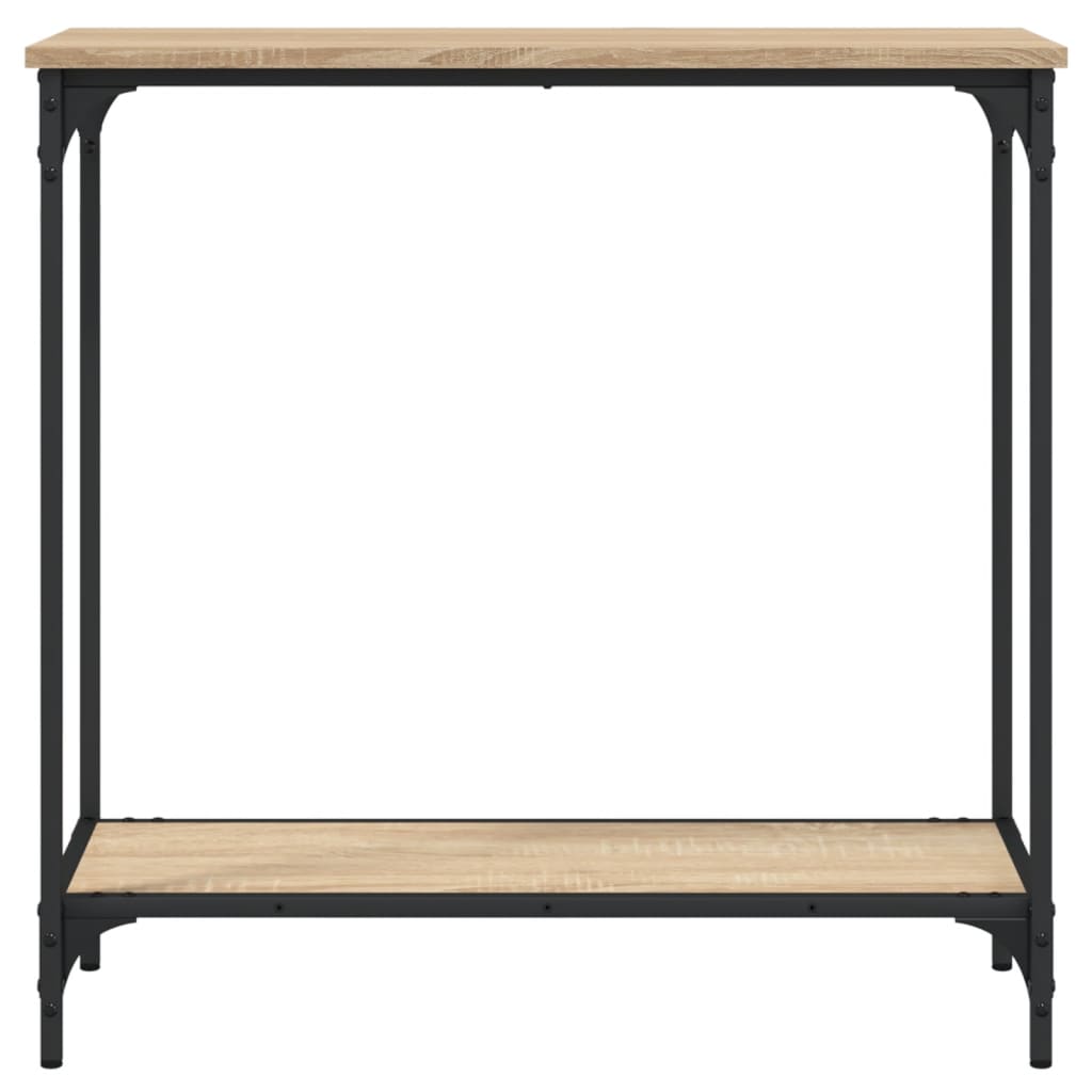 Mesa consola 75x30,5x75 cm derivados de madeira carvalho sonoma
