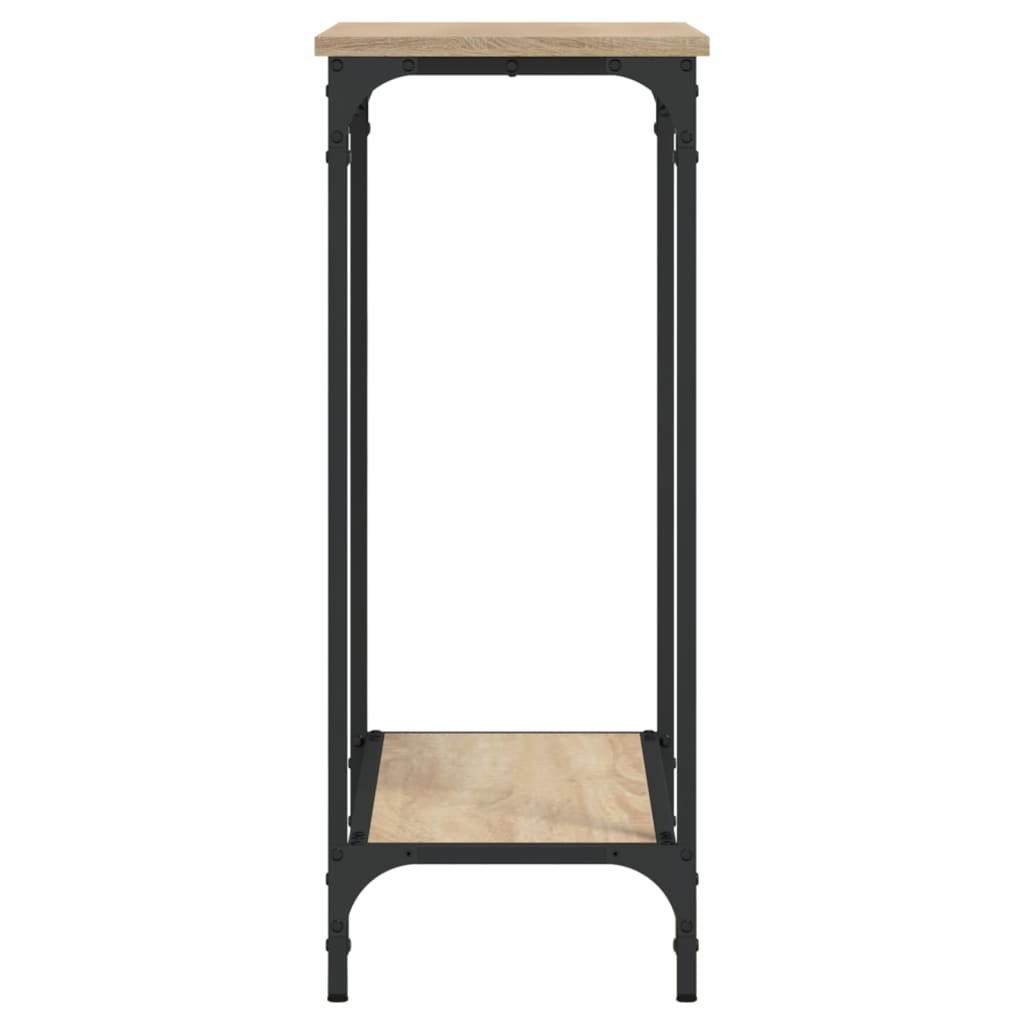 Mesa consola 75x30,5x75 cm derivados de madeira carvalho sonoma