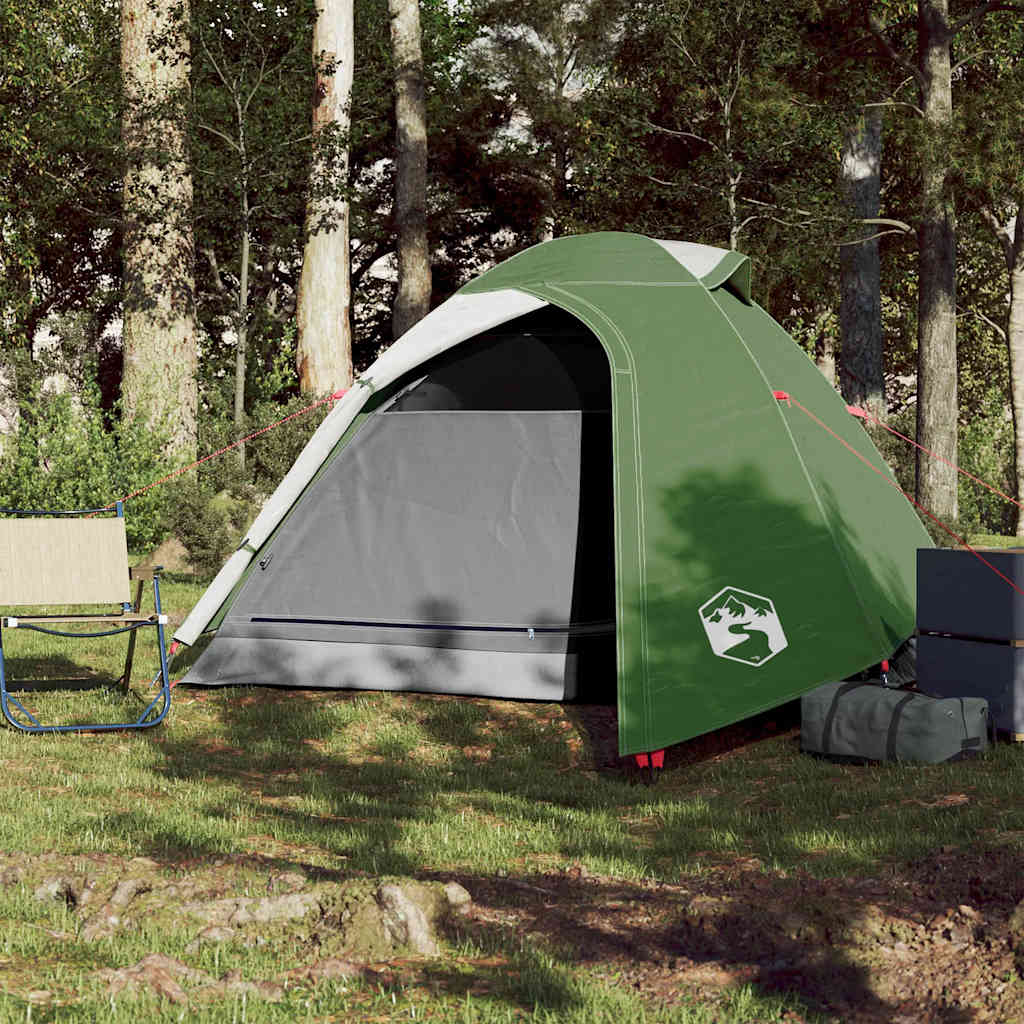 Tenda de campismo cúpula para 3 pessoas impermeável verde
