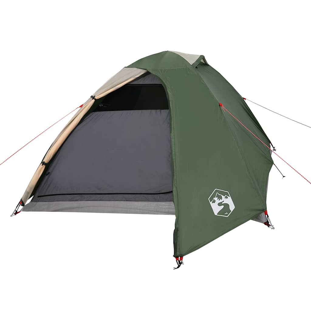 Tenda de campismo cúpula para 3 pessoas impermeável verde