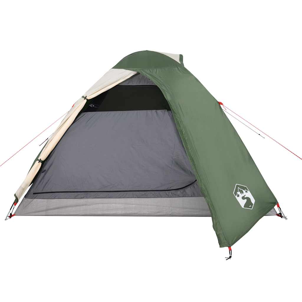 Tenda de campismo cúpula para 3 pessoas impermeável verde