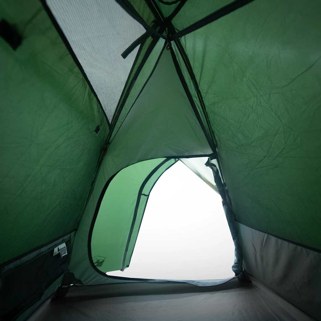 Tenda de campismo cúpula para 3 pessoas impermeável verde