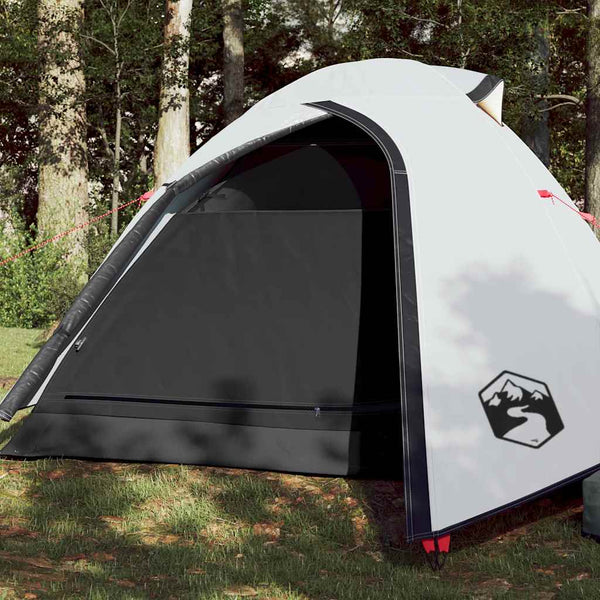 Tenda de campismo cúpula p/ 2 pessoas opaca impermeável branco