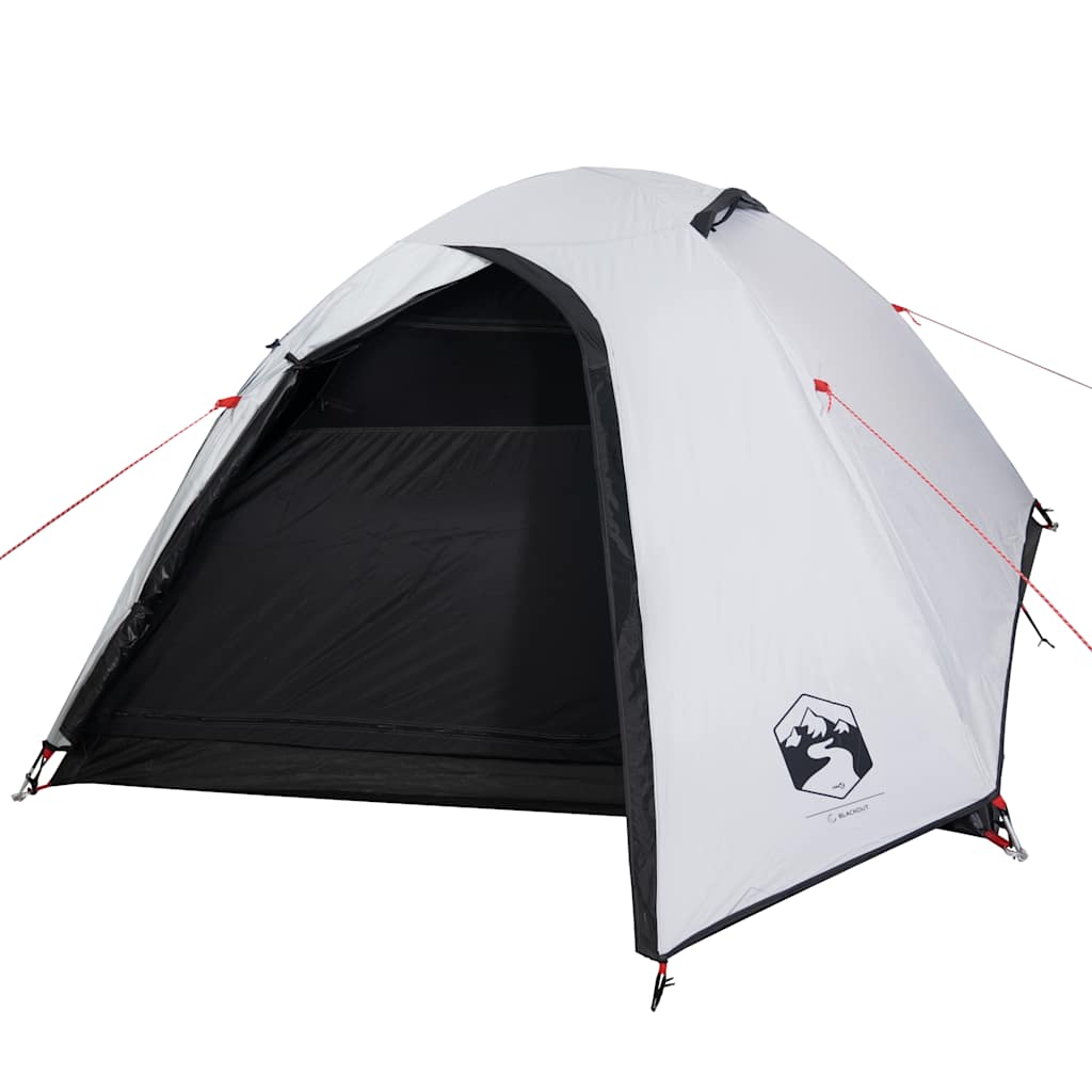 Tenda de campismo cúpula p/ 4 pessoas opaca impermeável branco