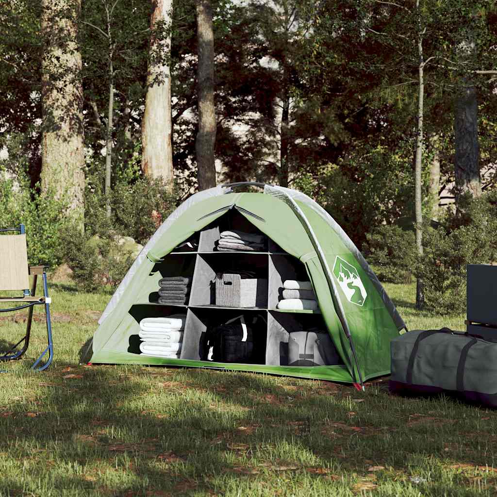 Tenda de arrumação 9 compartimentos impermeável verde