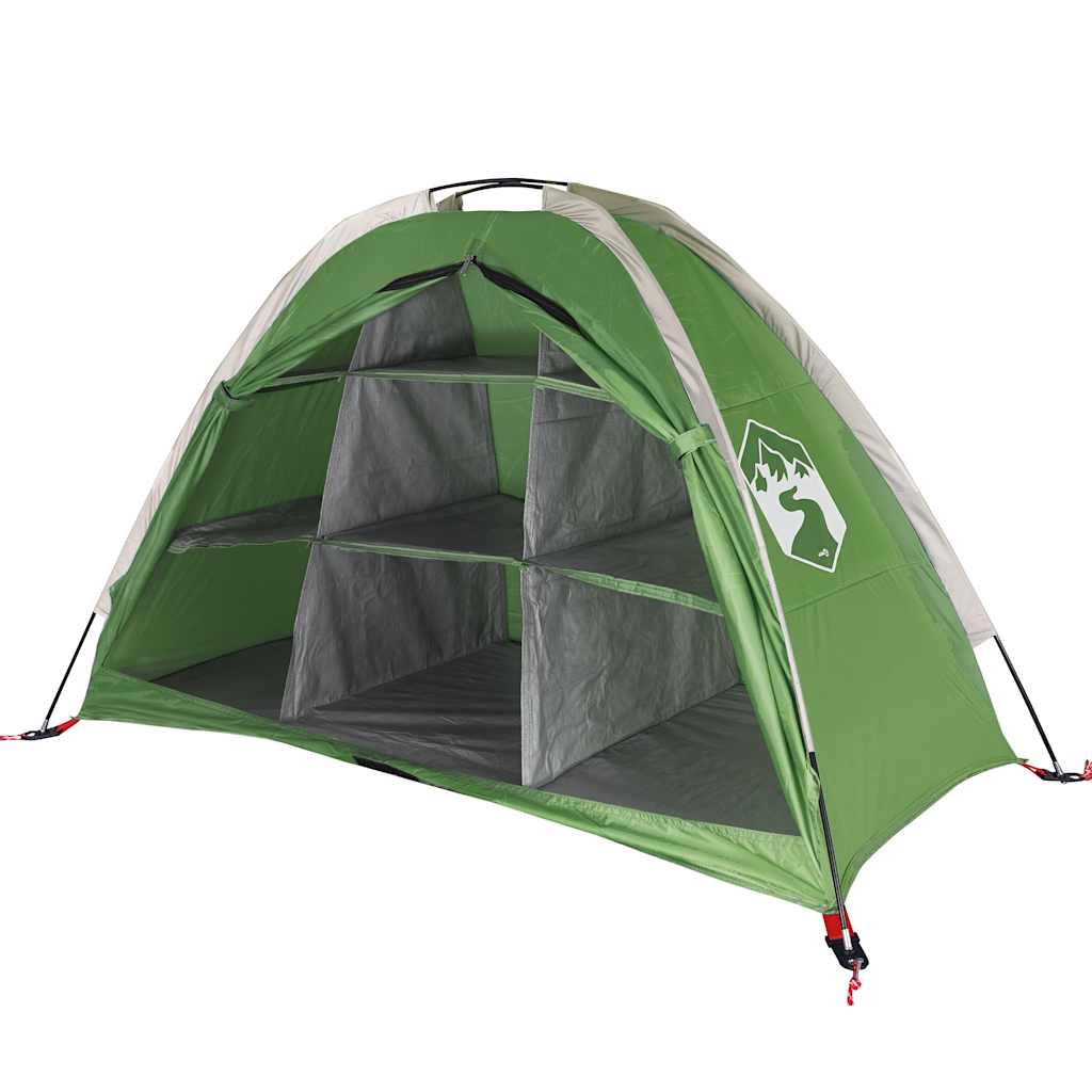 Tenda de arrumação 9 compartimentos impermeável verde