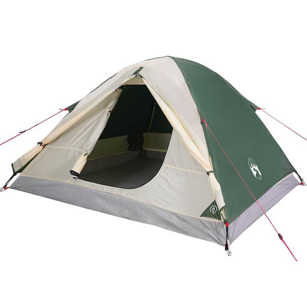 Tenda de campismo cúpula para 3 pessoas impermeável verde