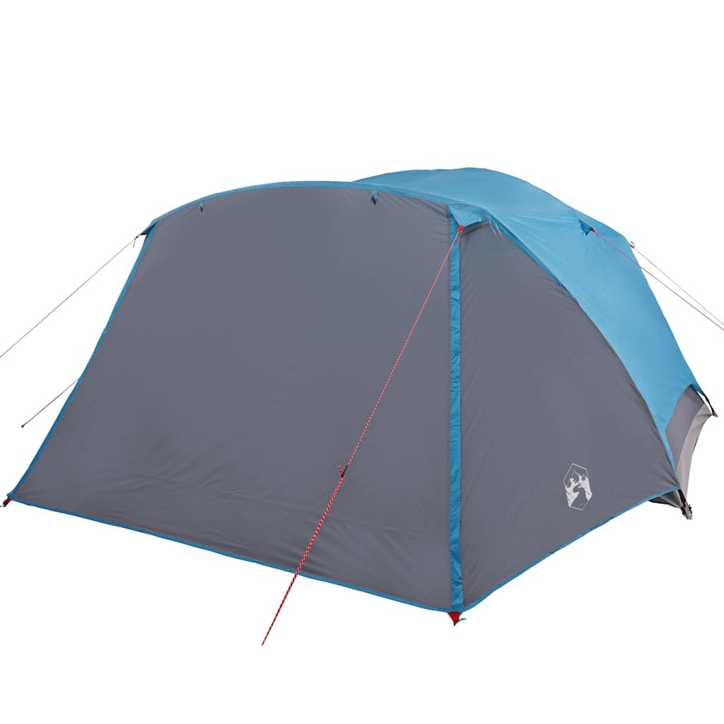 Tenda familiar c/ avançado para 6 pessoas impermeável azul