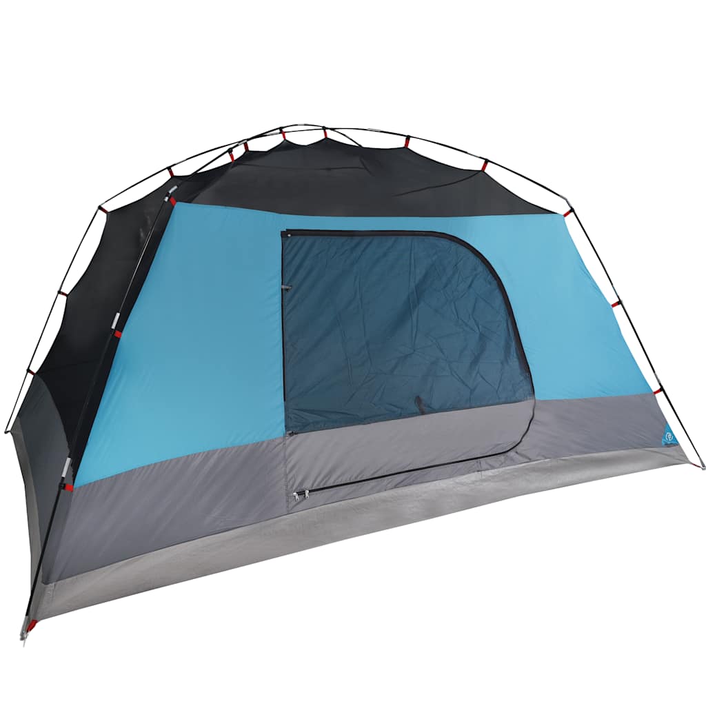 Tenda familiar c/ avançado para 6 pessoas impermeável azul