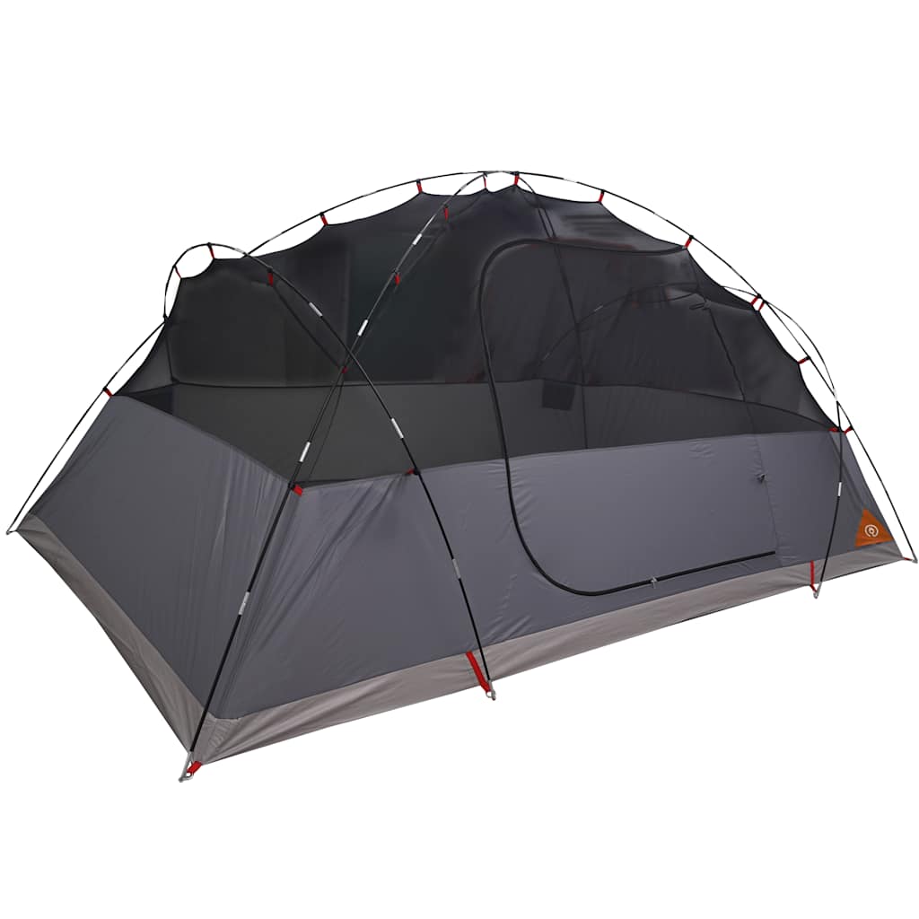 Tenda familiar ventilação cruzada 8 pessoas impermeável laranja
