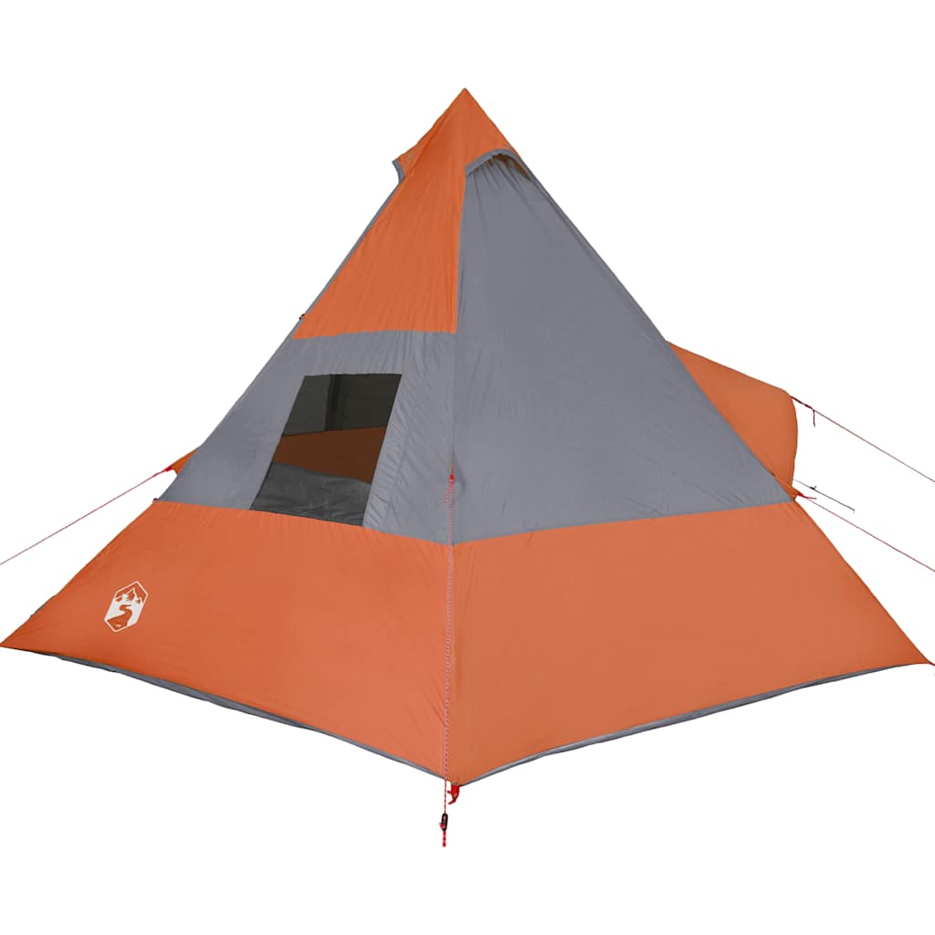Tenda de campismo tipi para 7 pessoas impermeável laranja