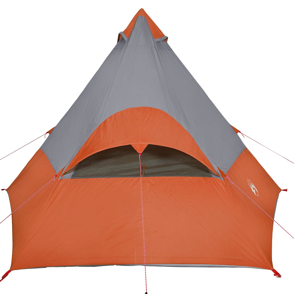 Tenda de campismo tipi para 7 pessoas impermeável laranja
