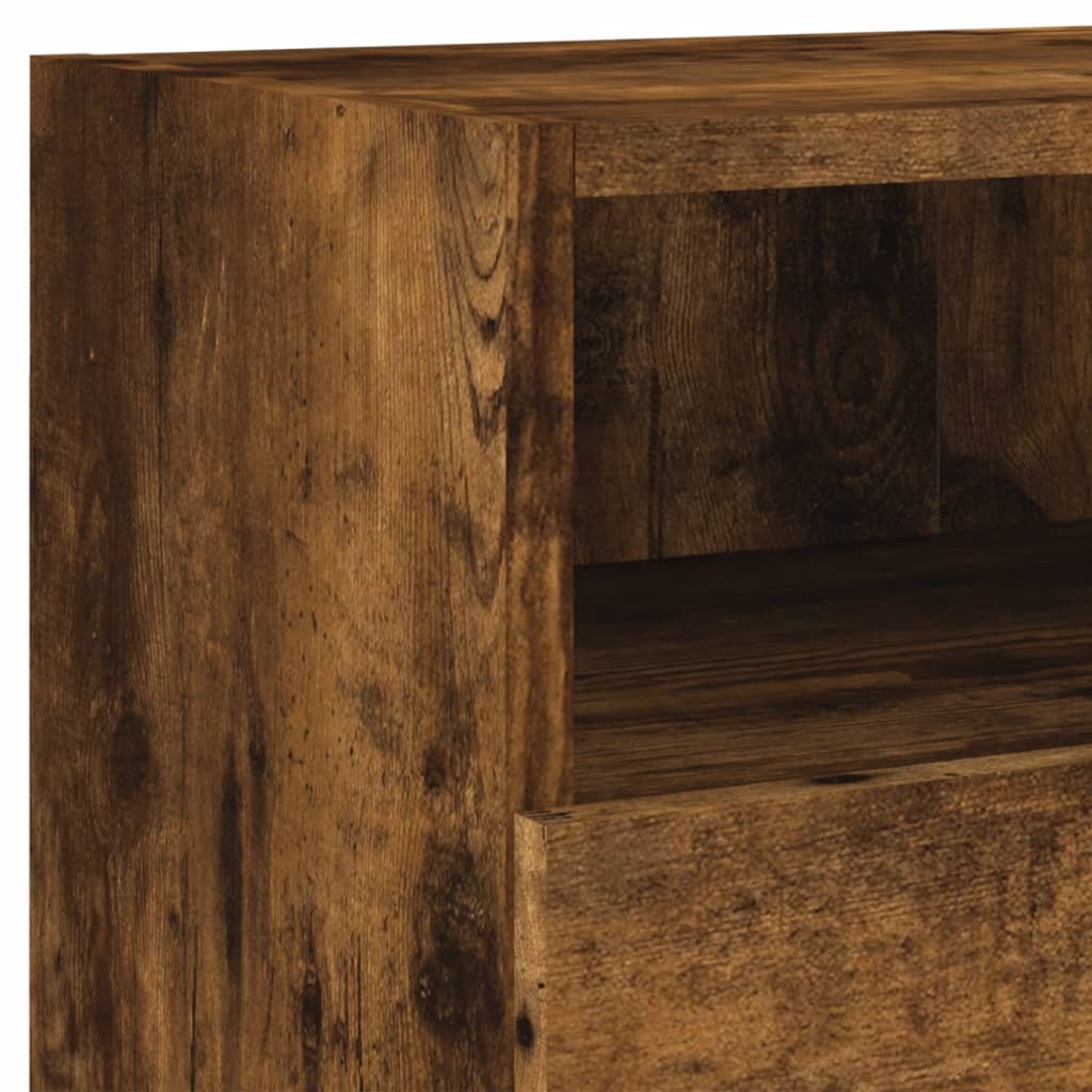 Móveis parede TV 2pcs 80x30x30cm deriv. madeira carvalho fumado