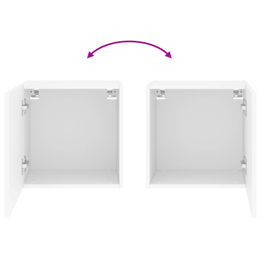 Móvel de parede p/ TV 40,5x30x40 cm derivados de madeira branco