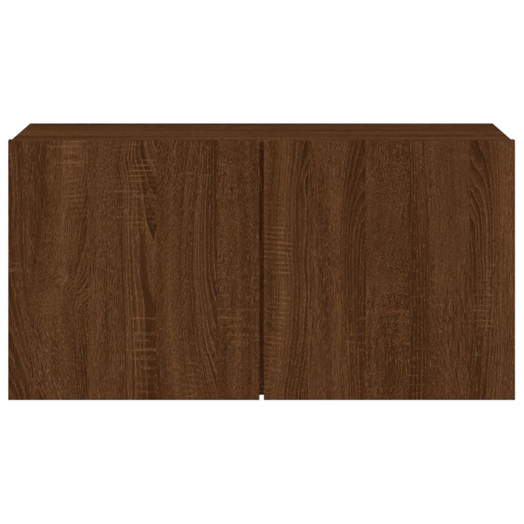 Móvel de parede para TV 80x30x41 cm carvalho castanho