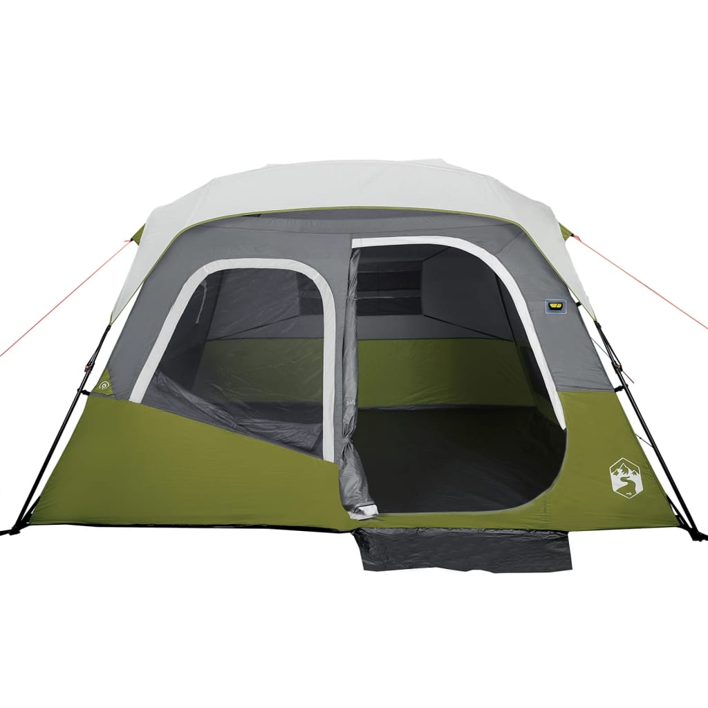 Tenda familiar c/ LED 6 pessoas libertação rápida verde-claro