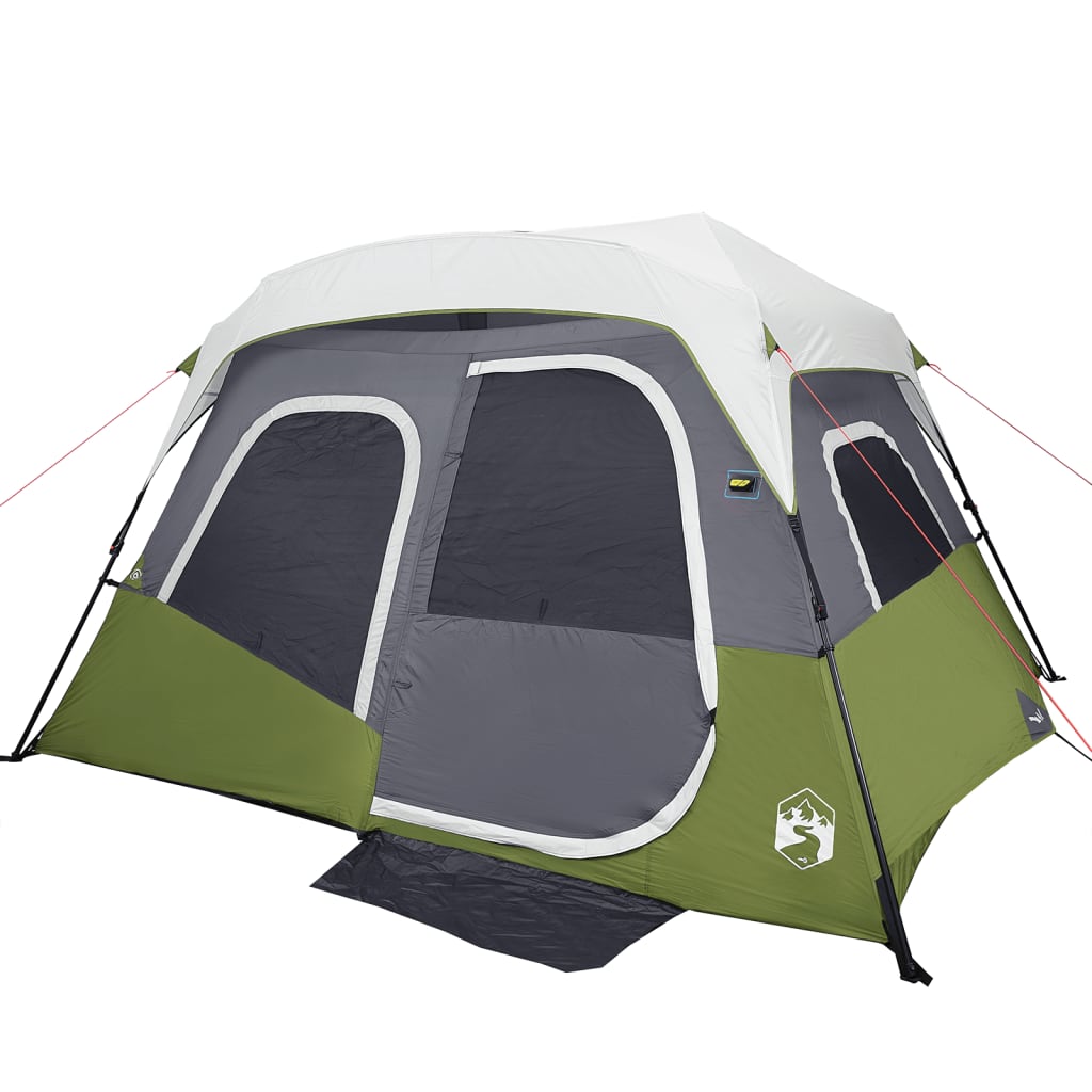 Tenda familiar c/ LED 6 pessoas libertação rápida verde-claro