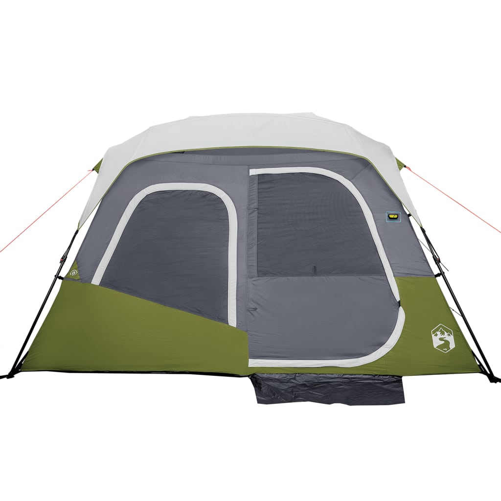 Tenda familiar c/ LED 6 pessoas libertação rápida verde-claro