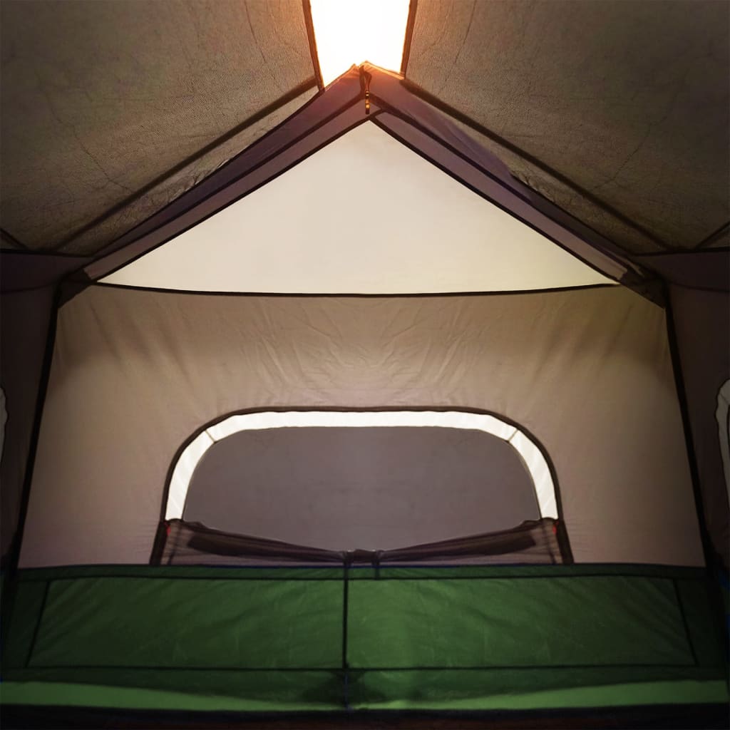 Tenda familiar c/ LED 6 pessoas libertação rápida verde-claro