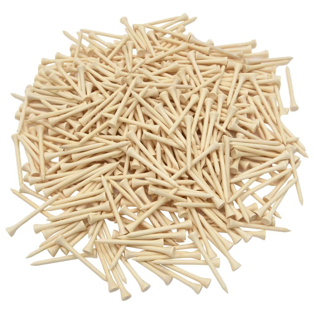 Tees de golfe 1000 pcs 54 mm bambu